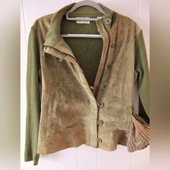 Tehoma Suede Front Sweater - Picture 1 of 3